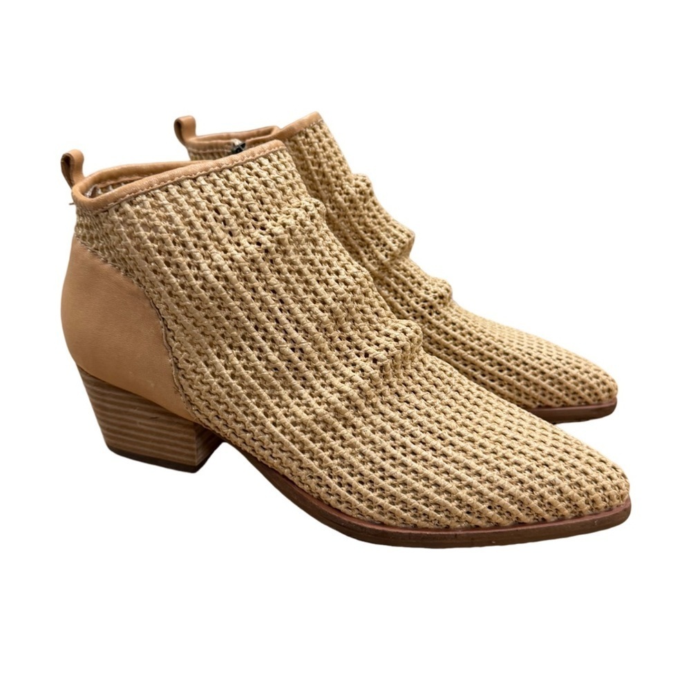 Kelsi Dagger Brooklyn Ego Ankle Boots Tan Size 8.5